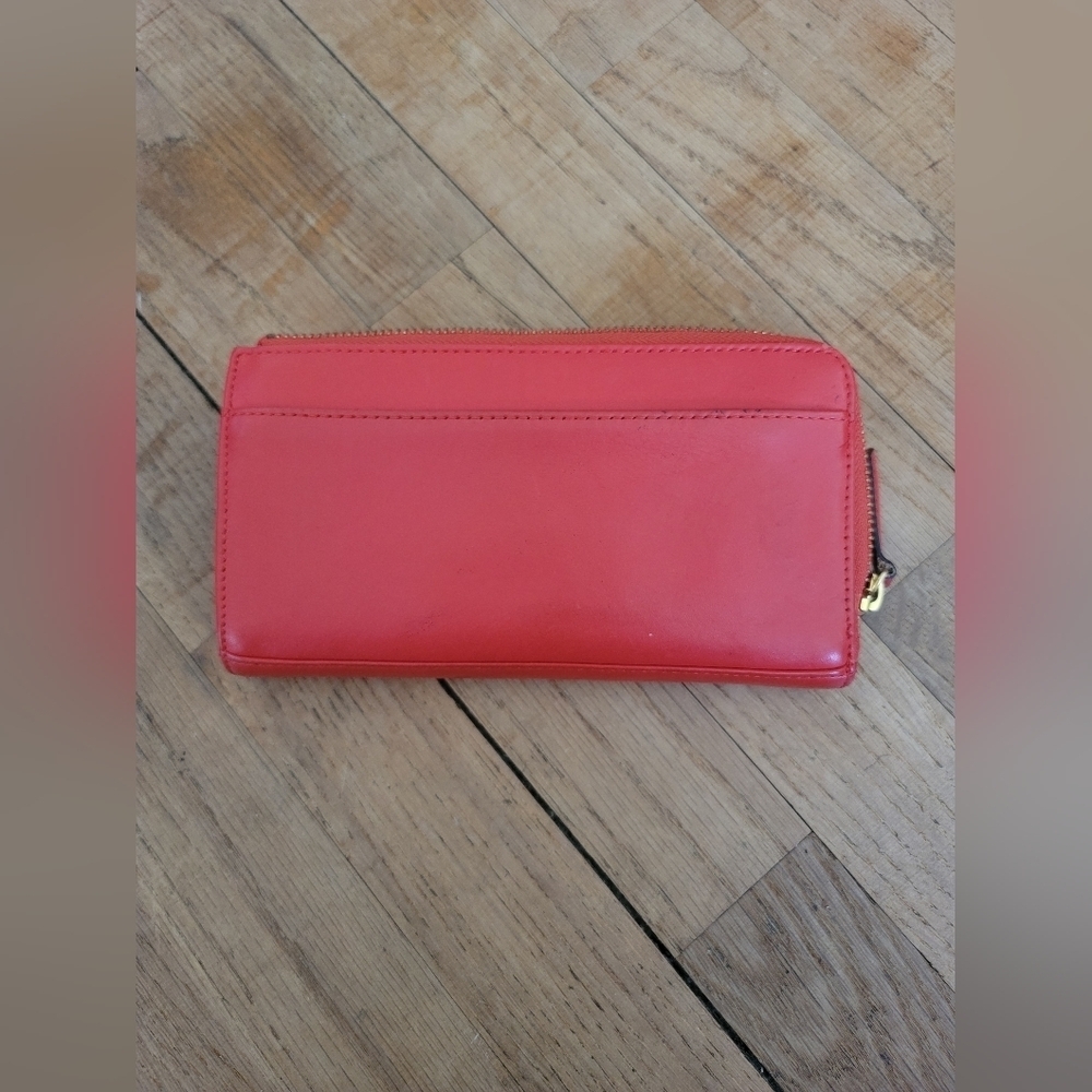 Perlina, Bright Red‎ Zip Around Wallet - Picture 2 of 9